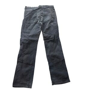 Dickies Pants Mens 36x32 Black Duck Canvas Carpenter Work Utility Faded Trousers